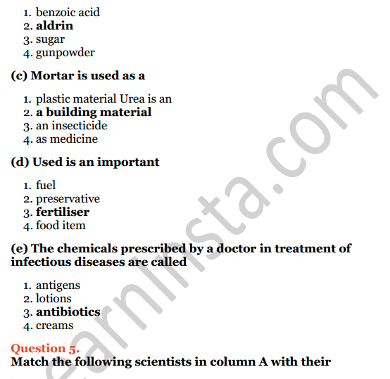 Selina Concise Chemistry Class 6 ICSE Solutions Chapter 1 Introduction to Chemistry 8