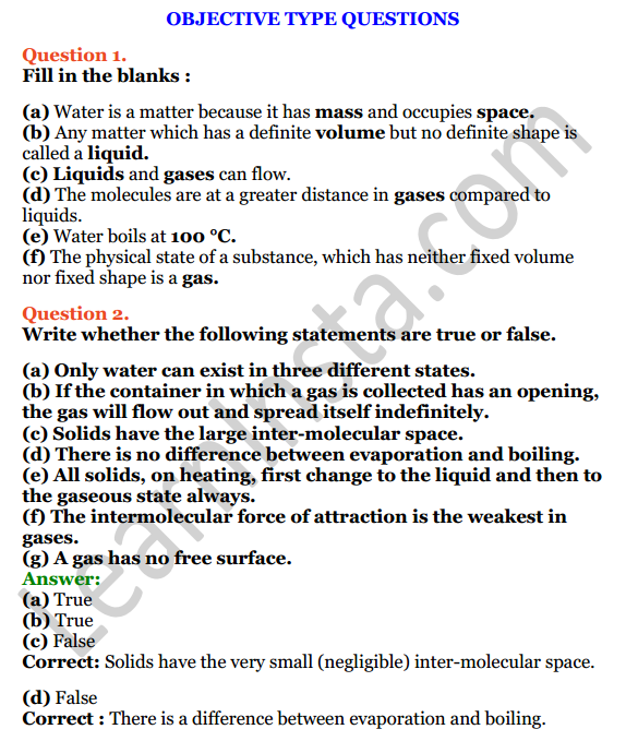 Selina Concise Chemistry Class 6 ICSE Solutions Chapter 3 Matter 12