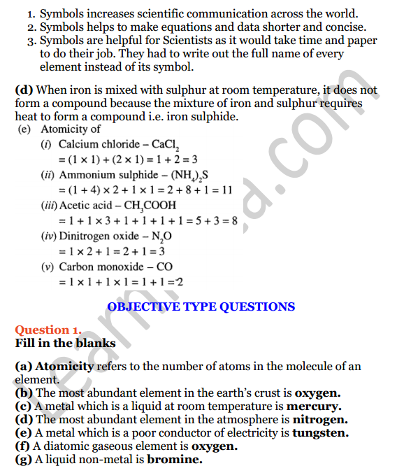 Selina Concise Chemistry Class 6 ICSE Solutions Chapter 4 Elements, Compounds, Symbols And Formulae 12