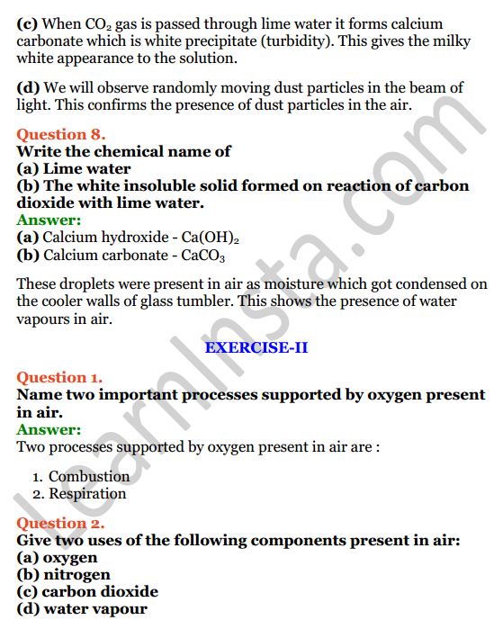 Selina Concise Chemistry Class 6 ICSE Solutions Chapter 6 Air and Atmosphere 4
