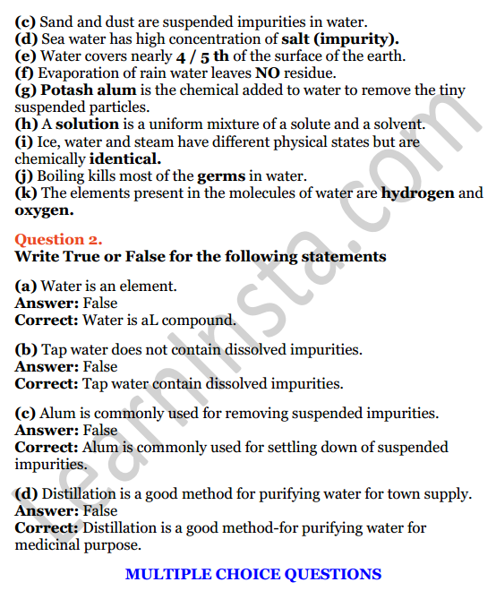 Selina Concise Chemistry Class 6 ICSE Solutions Chapter 7 Water 14