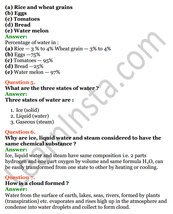 Selina Concise Chemistry Class 6 ICSE Solutions Chapter 7 Water 3
