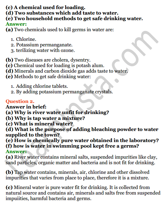 Selina Concise Chemistry Class 6 ICSE Solutions Chapter 7 Water 5