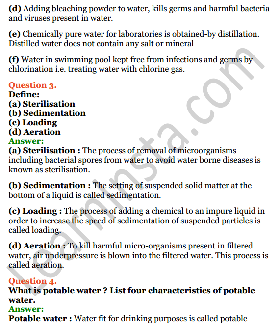 Selina Concise Chemistry Class 6 ICSE Solutions Chapter 7 Water 6