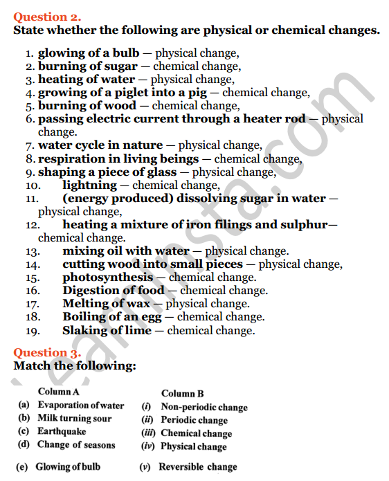 Selina Concise Chemistry Class 7 ICSE Solutions Chapter 2 Physical and Chemical Changes 6