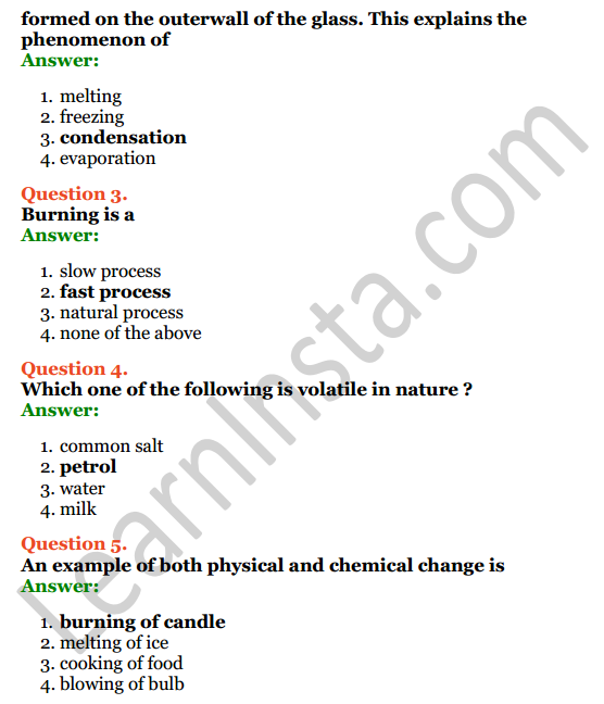 Selina Concise Chemistry Class 7 ICSE Solutions Chapter 2 Physical and Chemical Changes 8