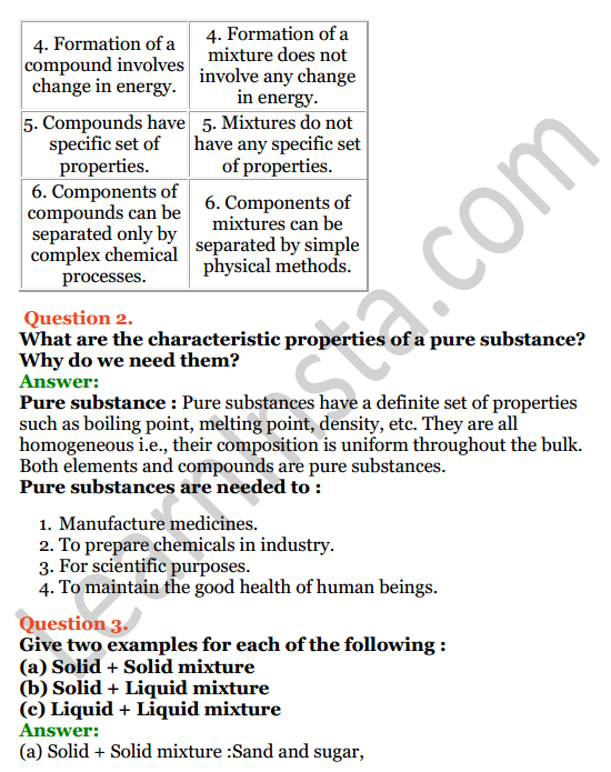 Selina Concise Chemistry Class 7 ICSE Solutions Chapter 3 Elements, Compounds and Mixtures 4