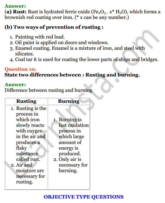 Selina Concise Chemistry Class 7 ICSE Solutions Chapter 7 Air and Atmosphere 10