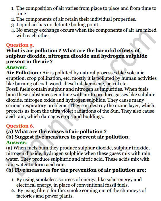 Selina Concise Chemistry Class 7 ICSE Solutions Chapter 7 Air and Atmosphere 3