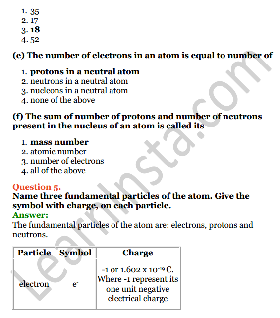 Selina Concise Chemistry Class 8 ICSE Solutions Chapter 4 Atomic Structure 3