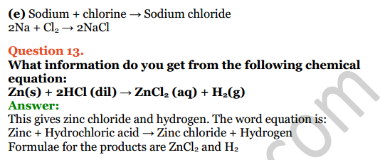 Selina Concise Chemistry Class 8 ICSE Solutions Chapter 5 Language of Chemistry 11