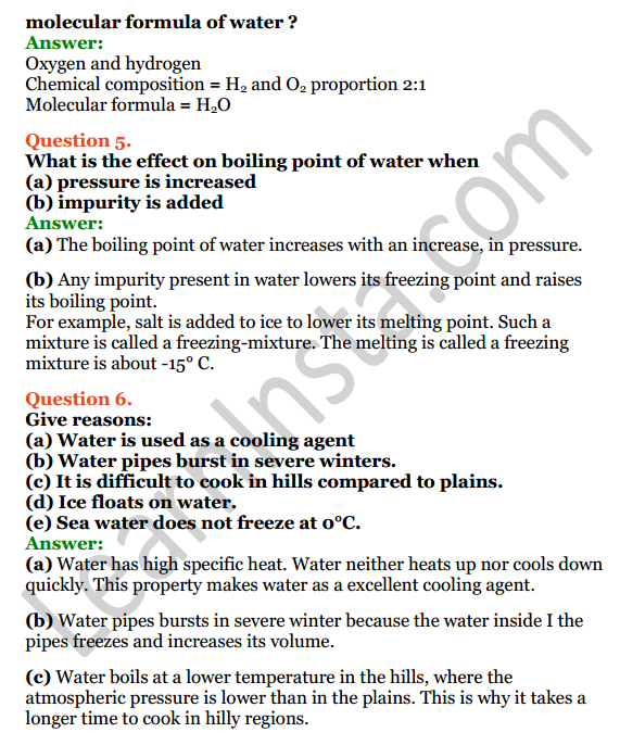 Selina Concise Chemistry Class 8 ICSE Solutions Chapter 8 Water 2