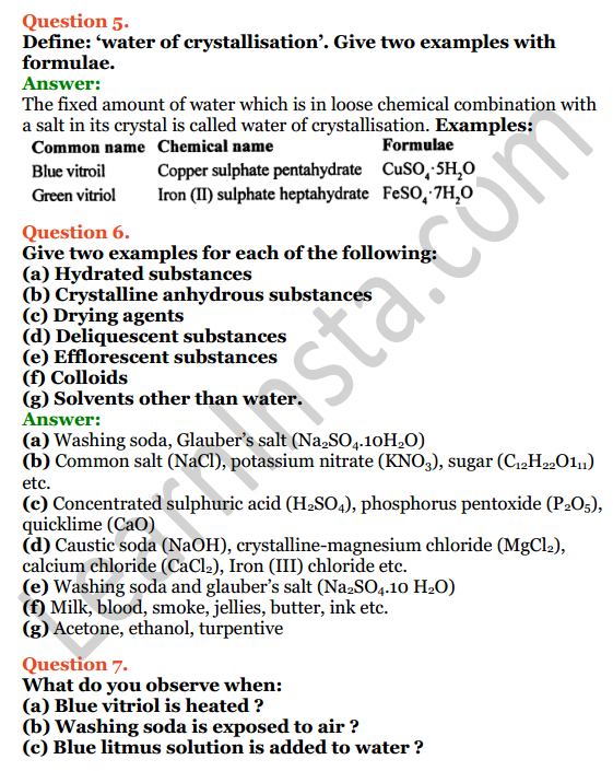 Selina Concise Chemistry Class 8 ICSE Solutions Chapter 8 Water 6