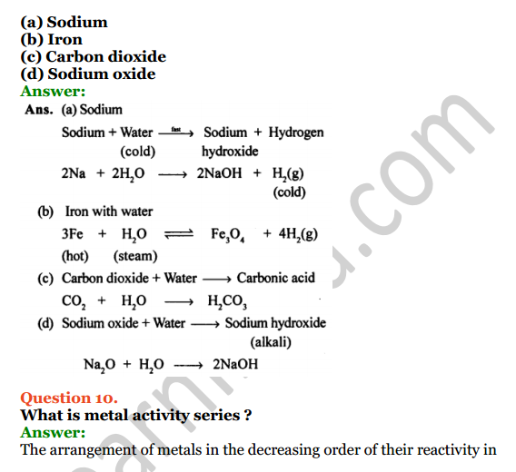 Selina Concise Chemistry Class 8 ICSE Solutions Chapter 8 Water 8