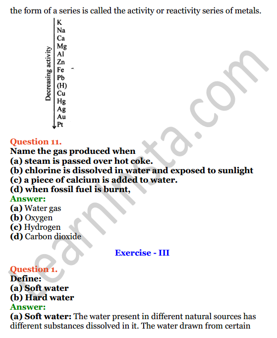 Selina Concise Chemistry Class 8 ICSE Solutions Chapter 8 Water 9