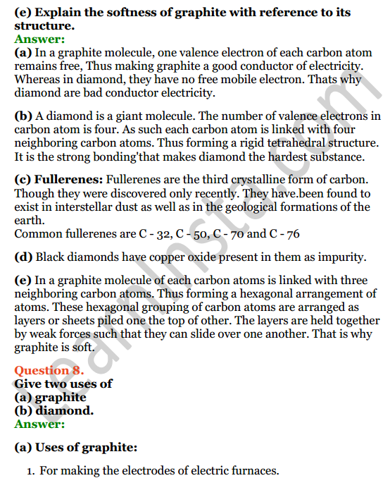 Selina Concise Chemistry Class 8 ICSE Solutions Chapter 9 Carbon and Its Compounds 4