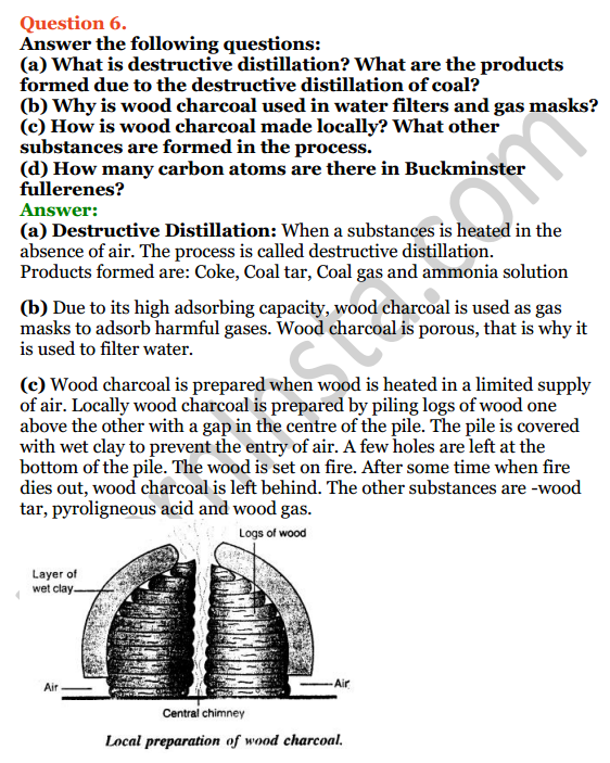 Selina Concise Chemistry Class 8 ICSE Solutions Chapter 9 Carbon and Its Compounds 8