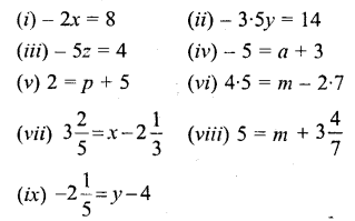 Selina Concise Mathematics Class 6 ICSE Solutions Chapter 22 Simple (Linear) Equations Ex 22A Q5
