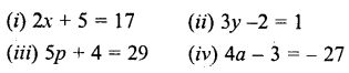 Selina Concise Mathematics Class 6 ICSE Solutions Chapter 22 Simple (Linear) Equations Ex 22B Q1