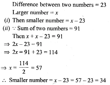 Selina Concise Mathematics Class 6 ICSE Solutions Chapter 22 Simple (Linear) Equations Rev Ex 109