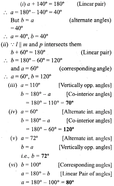 Selina Concise Mathematics Class 6 ICSE Solutions Chapter 25 Properties of Angles and Lines Ex 25B 7