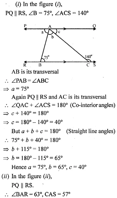 Selina Concise Mathematics Class 6 ICSE Solutions Chapter 25 Properties of Angles and Lines Rev Ex 37
