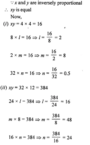 Selina Concise Mathematics Class 8 ICSE Solutions Chapter 10 Direct and Inverse Variations Ex 10B 13