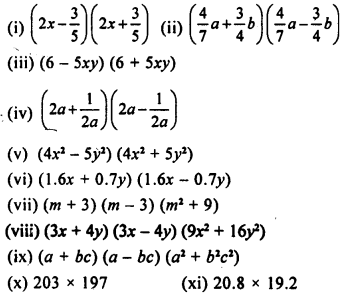 Selina Concise Mathematics Class 8 ICSE Solutions Chapter 12 Algebraic Identities Ex 12D Q2