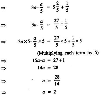 Selina Concise Mathematics Class 8 ICSE Solutions Chapter 14 Linear Equations in one Variable (With Problems Based on Linear equations) Ex 14A 11