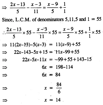 Selina Concise Mathematics Class 8 ICSE Solutions Chapter 14 Linear Equations in one Variable (With Problems Based on Linear equations) Ex 14A 15