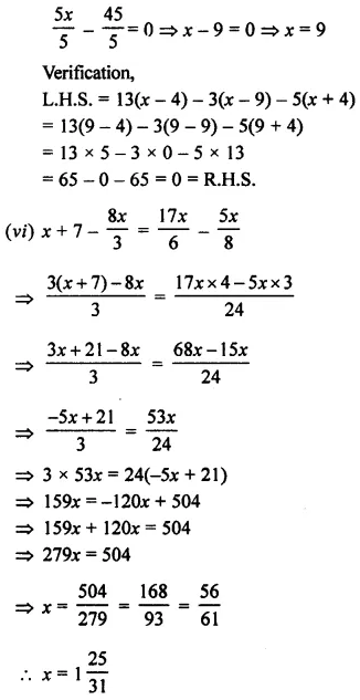 Selina Concise Mathematics Class 8 ICSE Solutions Chapter 14 Linear Equations in one Variable (With Problems Based on Linear equations) Ex 14C 55