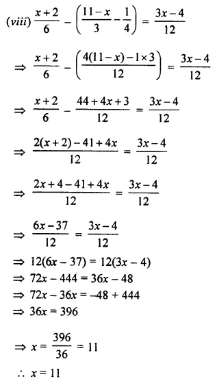 Selina Concise Mathematics Class 8 ICSE Solutions Chapter 14 Linear Equations in one Variable (With Problems Based on Linear equations) Ex 14C 57
