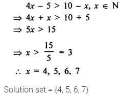 Selina Concise Mathematics Class 8 ICSE Solutions Chapter 15 Linear Inequations (Including Number Lines) Ex 15A 12