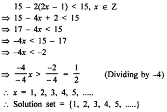 Selina Concise Mathematics Class 8 ICSE Solutions Chapter 15 Linear Inequations (Including Number Lines) Ex 15A 13