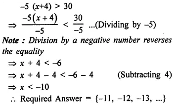 Selina Concise Mathematics Class 8 ICSE Solutions Chapter 15 Linear Inequations (Including Number Lines) Ex 15A 7