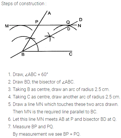 Selina Concise Mathematics Class 8 ICSE Solutions Chapter 18 Constructions (Using ruler and compass only) Ex 18C 23
