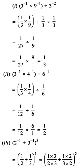 Selina Concise Mathematics Class 8 ICSE Solutions Chapter 2 Exponents (Powers) EX 2A 2