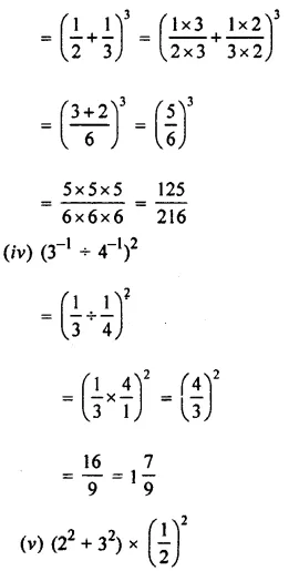 Selina Concise Mathematics Class 8 ICSE Solutions Chapter 2 Exponents (Powers) EX 2A 3