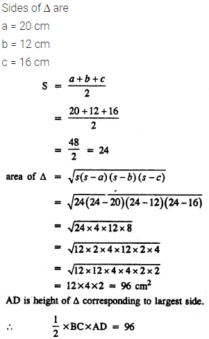 Selina Concise Mathematics Class 8 ICSE Solutions Chapter 20 Area of Trapezium and a Polygon Ex 20A 5