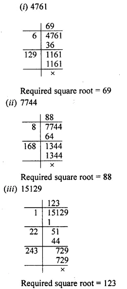 Selina Concise Mathematics Class 8 ICSE Solutions Chapter 3 Squares and Square Roots Ex 3B 20