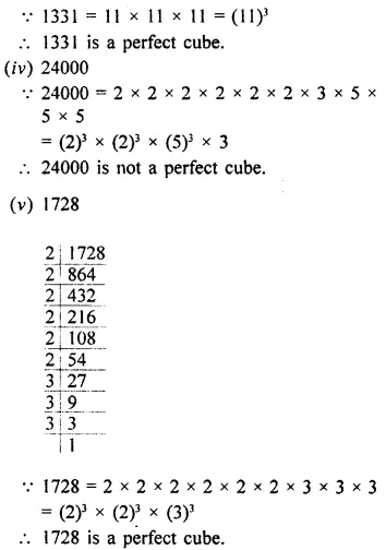 Selina Concise Mathematics Class 8 ICSE Solutions Chapter 4 Cubes and Cube-Roots (Including use of tables for natural numbers) Ex 4A 3