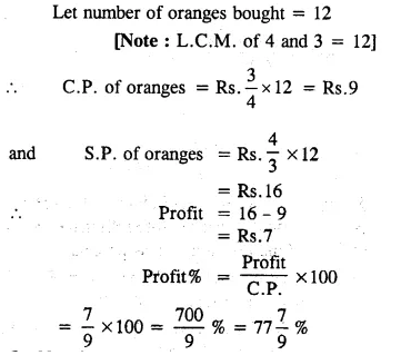 Selina Concise Mathematics Class 8 ICSE Solutions Chapter 8 Profit, Loss and Discount Ex 8A 2