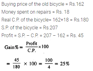 Selina Concise Mathematics Class 8 ICSE Solutions Chapter 8 Profit, Loss and Discount Ex 8A 4