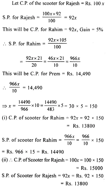 Selina Concise Mathematics Class 8 ICSE Solutions Chapter 8 Profit, Loss and Discount Ex 8B 27