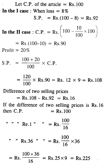 Selina Concise Mathematics Class 8 ICSE Solutions Chapter 8 Profit, Loss and Discount Ex 8C 42