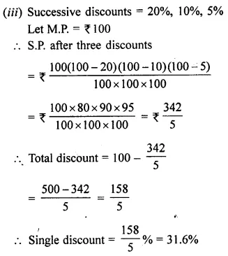 Selina Concise Mathematics Class 8 ICSE Solutions Chapter 8 Profit, Loss and Discount Ex 8D 60