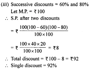 Selina Concise Mathematics Class 8 ICSE Solutions Chapter 8 Profit, Loss and Discount Ex 8D 62