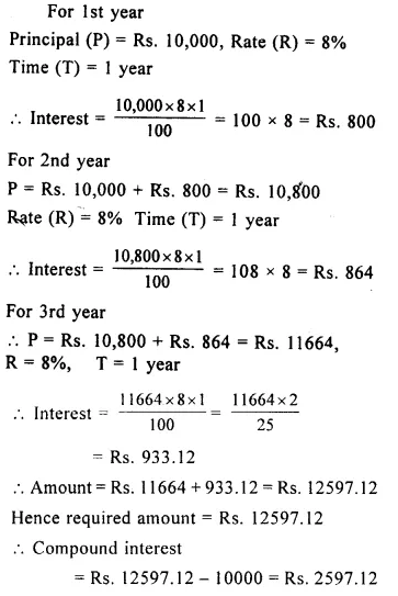 Selina Concise Mathematics Class 8 ICSE Solutions Chapter 9 Simple and Compound Interest Ex 9C 33