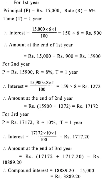 Selina Concise Mathematics Class 8 ICSE Solutions Chapter 9 Simple and Compound Interest Ex 9C 35