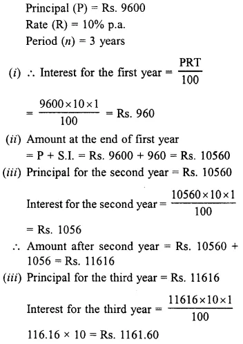 Selina Concise Mathematics Class 8 ICSE Solutions Chapter 9 Simple and Compound Interest Ex 9C 39